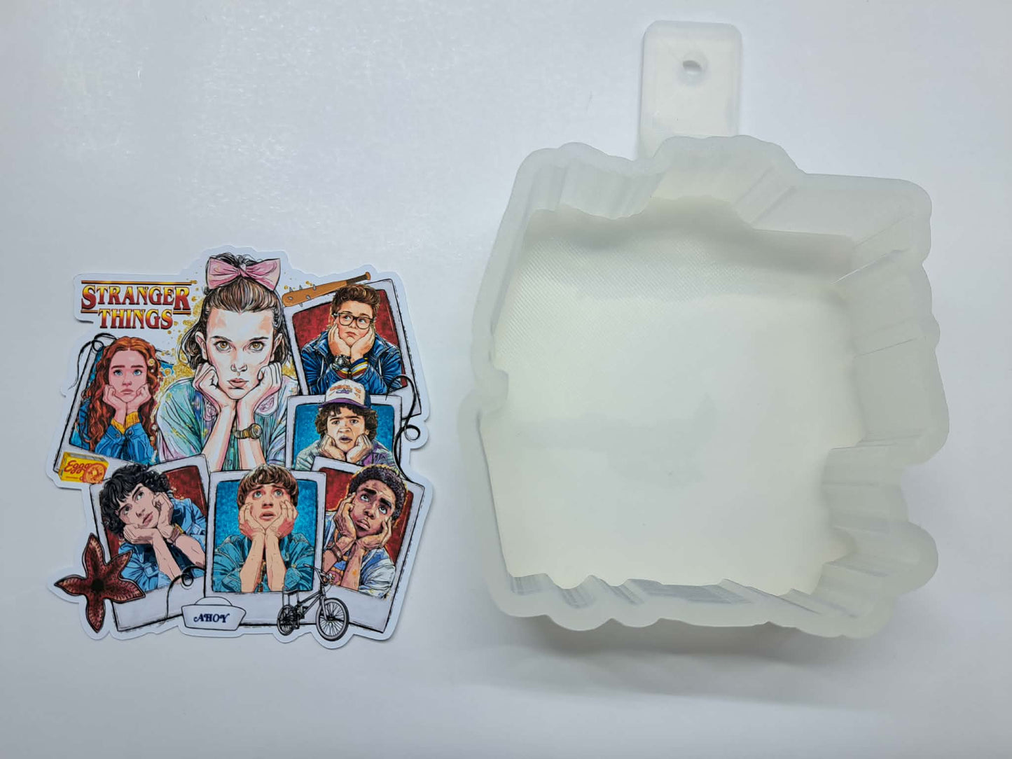 Stranger Things Polaroid Collage Silicone Mold, Aroma Bead Molds, Premium Cardstock Images