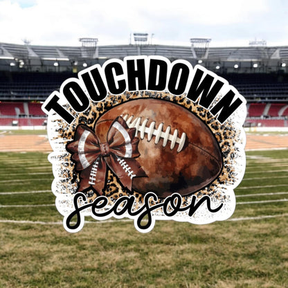 Touchdown Season: Football & Leopard Print Cardstock Silicone Mold, Aroma Bead Molds, Premium Cardstock