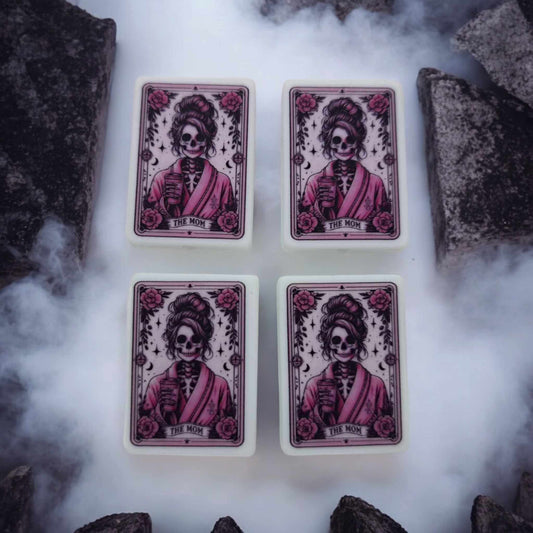 Tarot Card: The Mom - Pink Housecoat Silicone Focal Bead