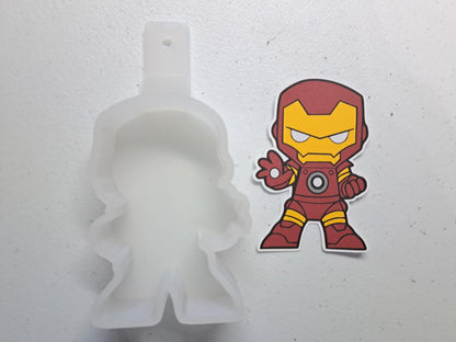 Iron Man: Superhero Cardstock Silicone Mold, Aroma Bead Molds, Premium Cardstock Images