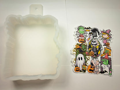 Halloween Charlie Brown Cardstock Silicone Mold, Aroma Bead Molds, Freshie, Premium Cardstock Images