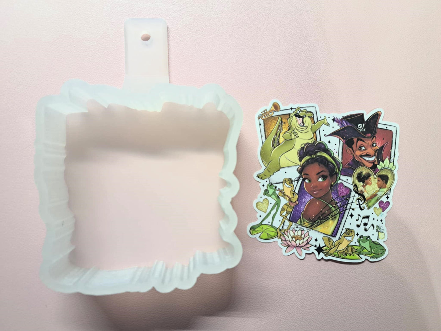 Tiana Collage Cardstock Silicone Mold, Aroma Bead Molds, Premium Cardstock Images