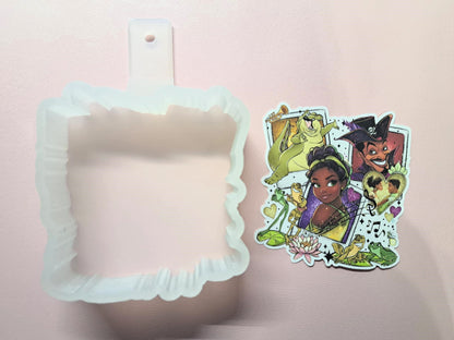 Tiana Collage Cardstock Silicone Mold, Aroma Bead Molds, Premium Cardstock Images