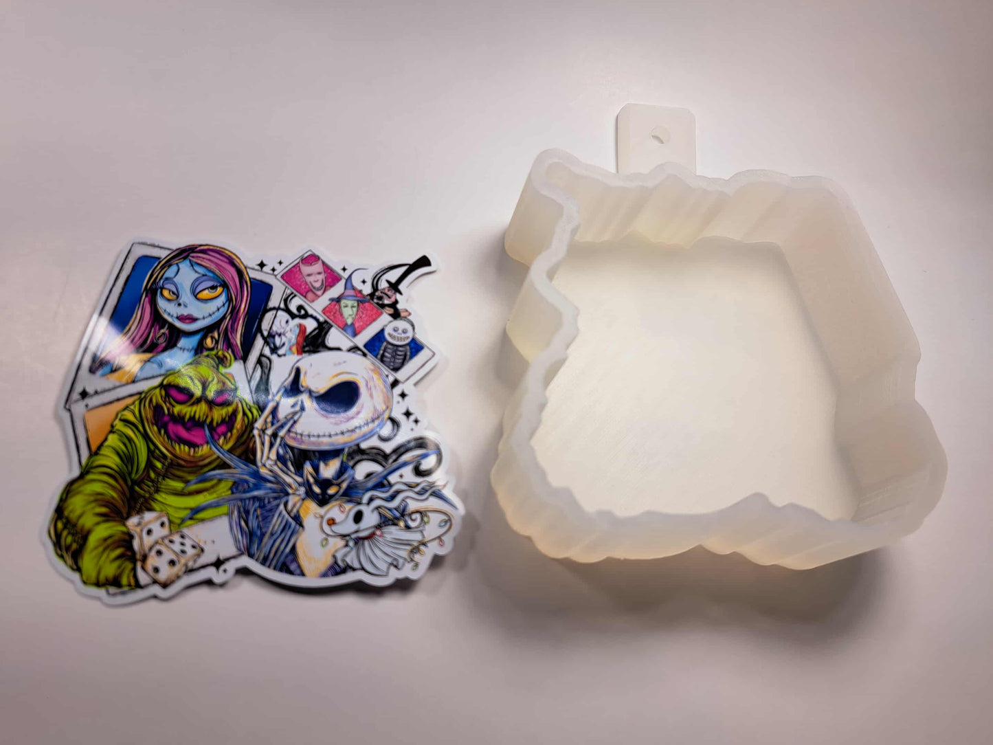 NBC Polaroids: Nightmare Before Christmas Cardstock Silicone Mold, Aroma Bead Molds, Premium Cardstock Images