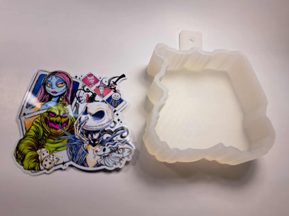 NBC Polaroids: Nightmare Before Christmas Cardstock Silicone Mold, Aroma Bead Molds, Premium Cardstock Images