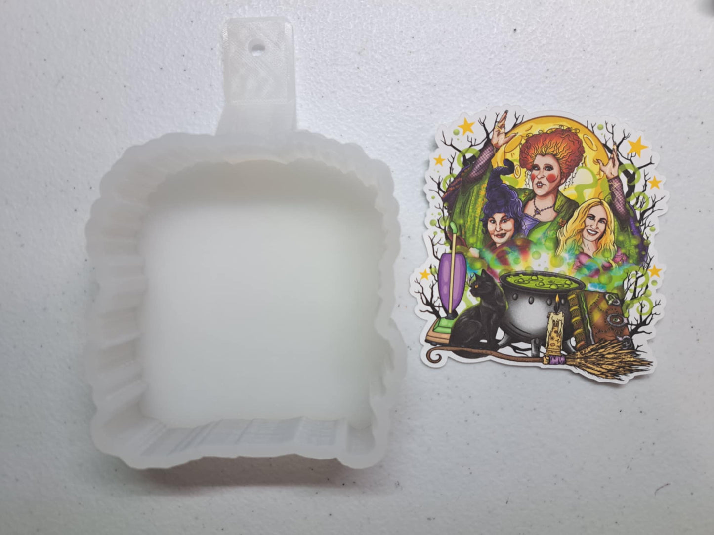 The Witches Are Back: Hocus Pocus - Movie Inspired Cardstock Silicone Mold, Aroma Bead Molds, Premium Cardstock Images