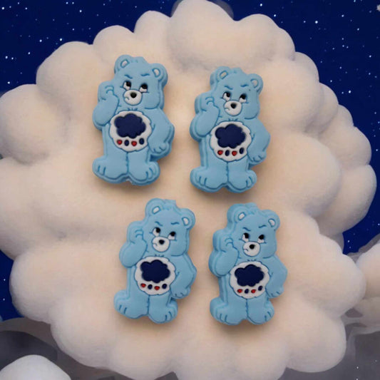 Grumpy (Rain Cloud) Care Bear Silicone Focal Bead
