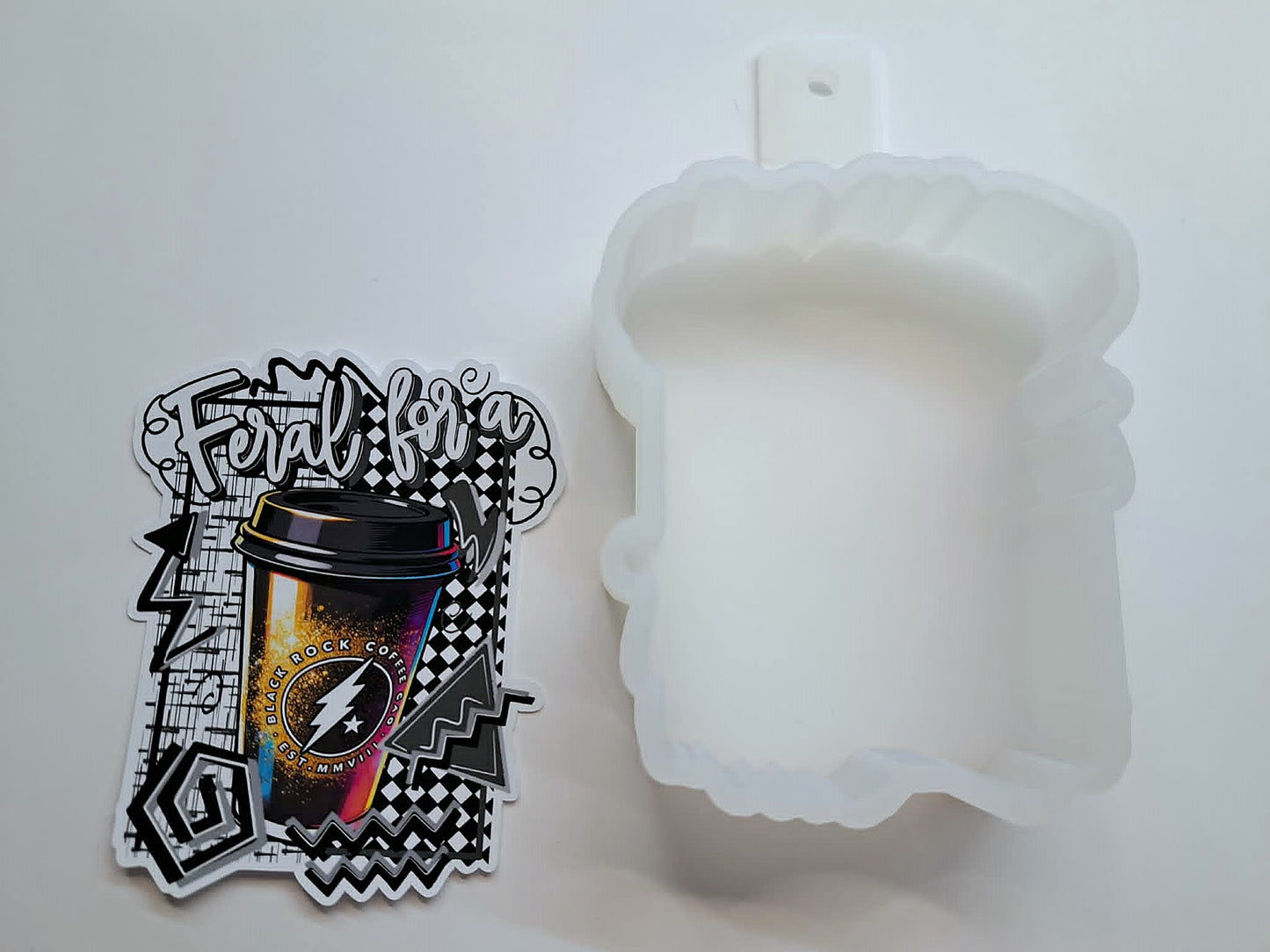 Retro Feral For A Drink Cardstock Silicone Mold, Aroma Bead Molds, Premium Cardstock Images