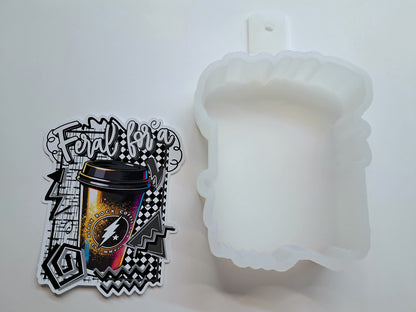 Retro Feral For A Drink Cardstock Silicone Mold, Aroma Bead Molds, Premium Cardstock Images