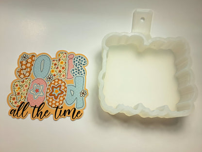 Retro God Is Good Cardstock Silicone Mold, Aroma Bead Molds, Premium Cardstock Images