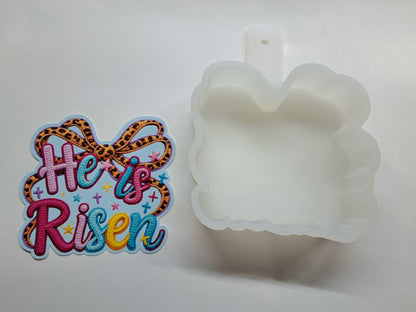 He is Risen Faux Yarn Cardstock Silicone Mold, Aroma Bead Molds, Premium Cardstock Images