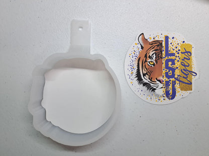 LSU Tigers, Lousiana State Fighting Tigers Cardstock Silicone Mold, Aroma Bead Molds, Premium Cardstock Images