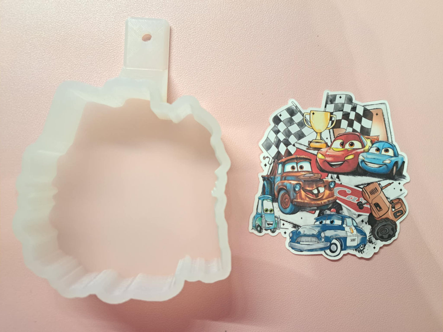 Cars Collage for Cardstock Silicone Mold, Aroma Bead Molds, Premium Cardstock Images