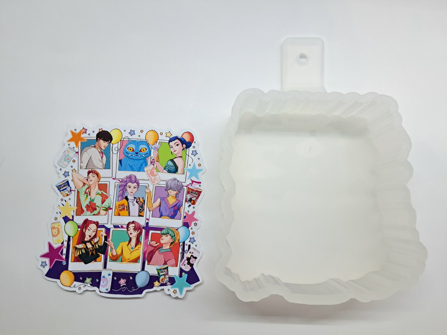 KPOP Demon Hunters Polaroid Collection Cardstock Silicone Mold, Aroma Bead Molds, Premium Cardstock Images