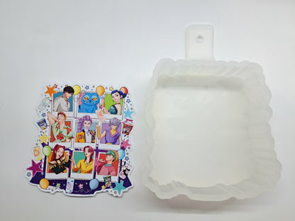 KPOP Demon Hunters Polaroid Collection Cardstock Silicone Mold, Aroma Bead Molds, Premium Cardstock Images
