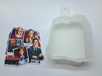 Criminal Minds Polaroids Cardstock Silicone Mold, Aroma Bead Molds, Car Freshies, Premium Cardstock Images