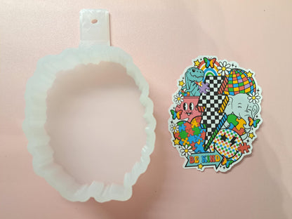 Autism Collage Cardstock Silicone Mold, Aroma Bead Molds, Premium Cardstock