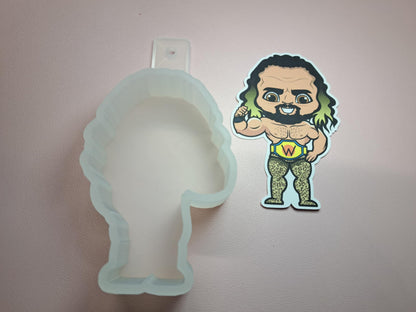 Wrestling Chibi: Seth Rollins Cardstock Silicone Mold, Aroma Bead Molds, Premium Cardstock Images