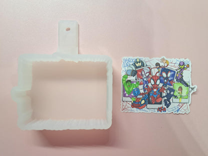 Spidey and His Amazing Friends Collage Cardstock Silicone Mold, Aroma Bead Molds, Premium Cardstock Images