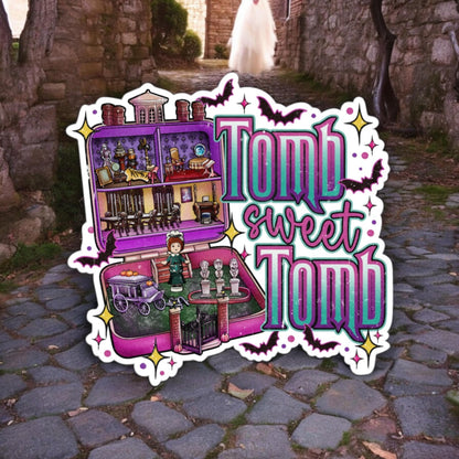 Tomb Sweet Tomb Haunted Mansion Lunchbox: Bats, Ghosts Cardstock Silicone Mold, Aroma Bead Molds, Premium Cardstock Images