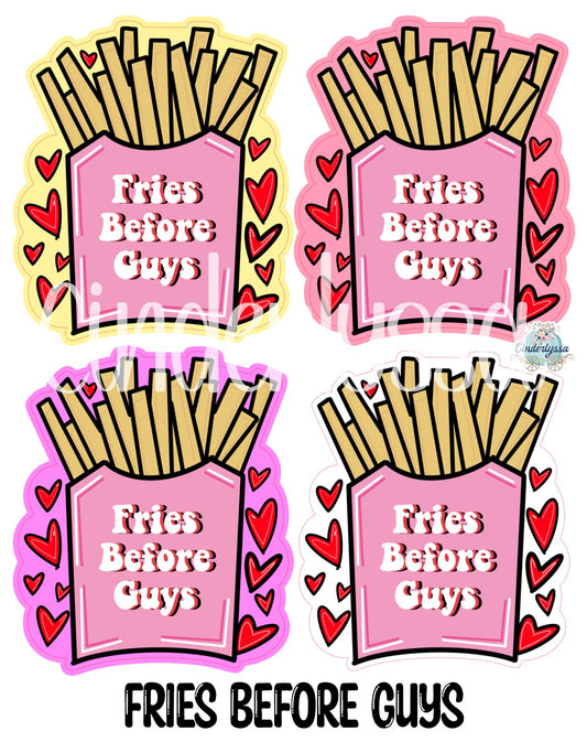 VENT CLIP: Fries Before Guys Two Cavity Small Vent Clip Size Cardstock Silicone Mold, Aroma Bead Molds, Premium Cardstock Images