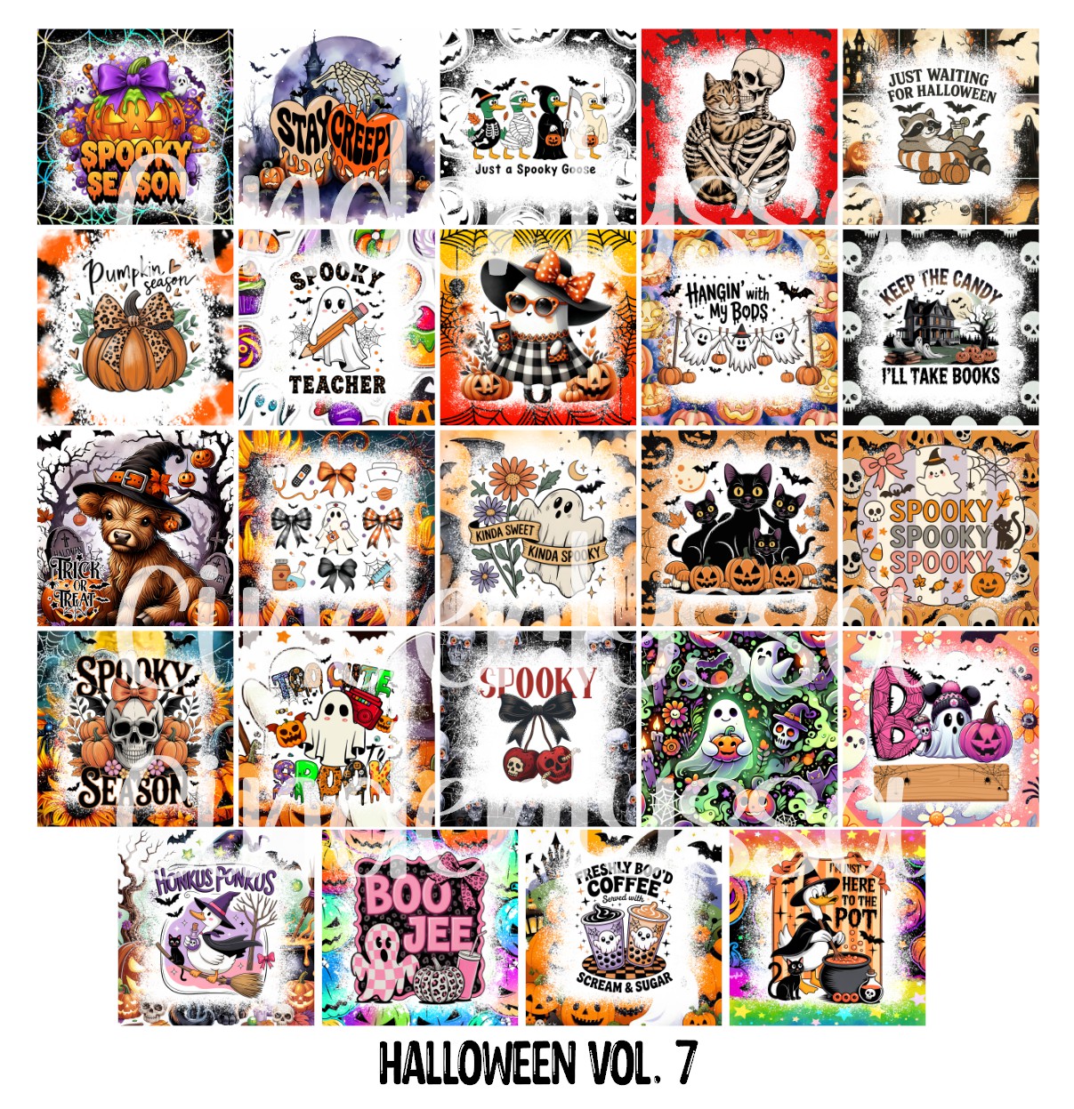 3 inch Square: Halloween Vol. 7 Theme Cardstock/Picture With Curved Edge Cardstock Silicone Mold, Aroma Bead Molds, Premium Cardstock Images