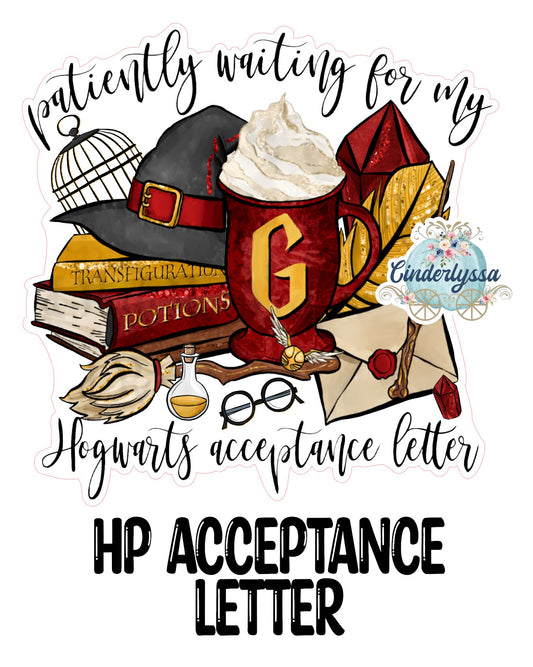 HP: Hogwarts Acceptance Letter, Muggle, Movie Inspired Cardstock Silicone Mold, Aroma Bead Molds, Premium Cardstock Images