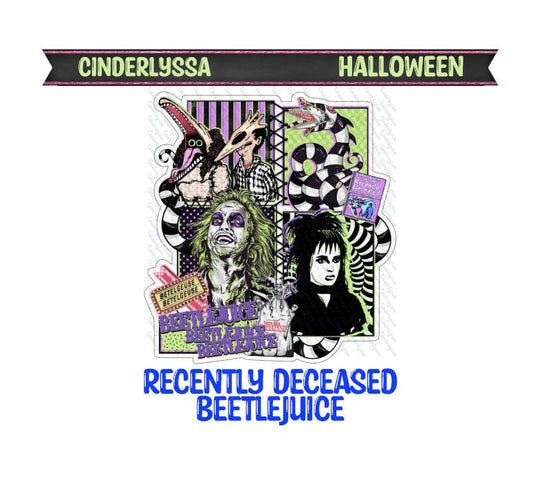 Recently Deceased Beetlejuice Silicone Mold, Aroma Bead Molds, Car Freshener Mold, Premium Cardstock Images