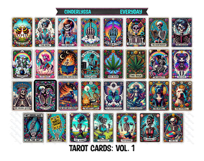 Tarot Cards: Volume 1 Dual Cavity Cardstock Silicone Mold, Aroma Bead Molds, Premium Cardstock Images