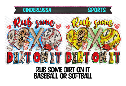 Rub Some Dirt On It: Baseball and Softball Silicone Mold, Aroma Bead Molds, Car Freshie Mold, Premium Cardstock Images