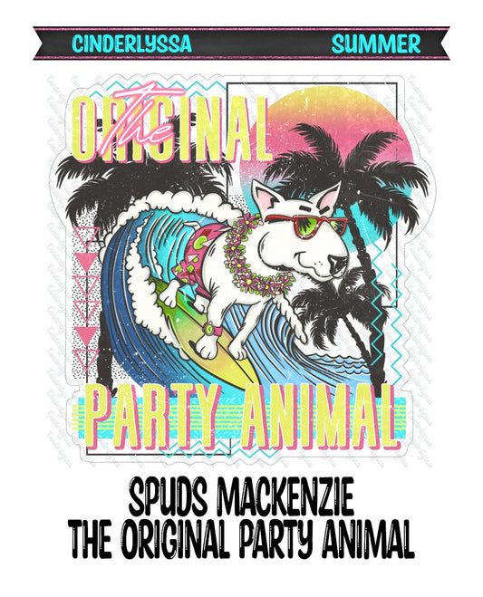 Spuds MacKenzie: The Original Party Animal for Silicone Mold, for Aroma Bead Molds, Car Freshener Mold, Premium Cardstock Images