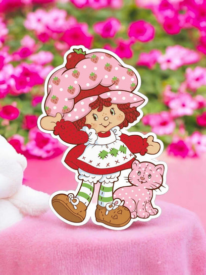 Strawberry Shortcake with Custard Silicone Mold, Aroma Bead Molds, Car Freshener Mold, Premium Cardstock Images