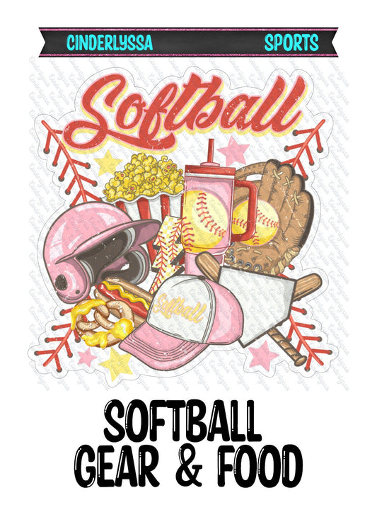 Softball Gear & Food: Helmet, Glove, Popcorn, Bolt Silicone Mold, Aroma Bead Molds, Car Freshener Mold, Premium Cardstock Images