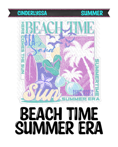 Beach Time Summer Era for Silicone Mold, Aroma Bead Molds, Car Freshener Mold, Premium Cardstock Images