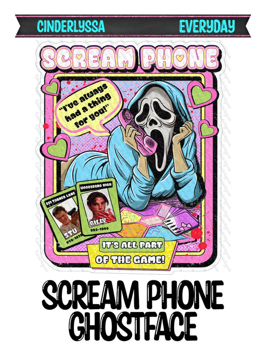 Scream Phone Ghostface Silicone Mold, Aroma Bead Molds, Car Freshener Mold, Car Freshies, Premium Cardstock Images