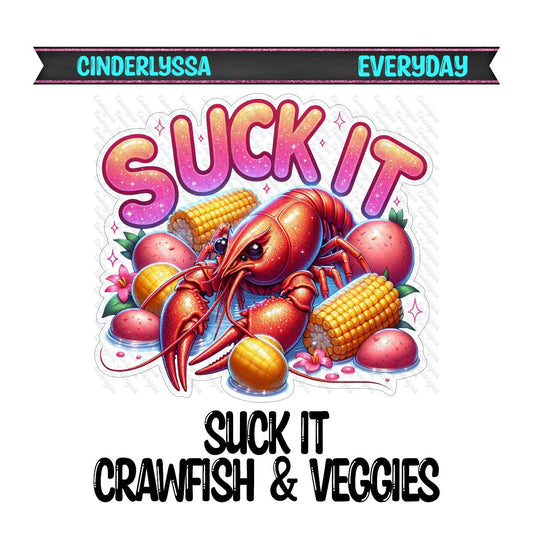 Suck it Crawfish & Veggies Silicone Mold, Aroma Bead Molds, Car Freshener Mold, Car Freshies, Premium Cardstock Images