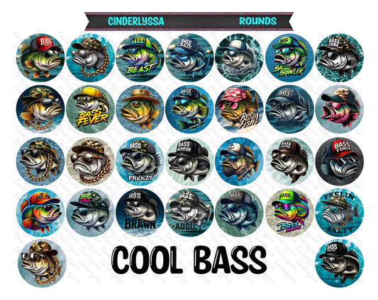 3 inch Round Cool Bass Cardstock Only for freshies -NO MOLD: Aroma Bead Molds, Premium Cardstock Image