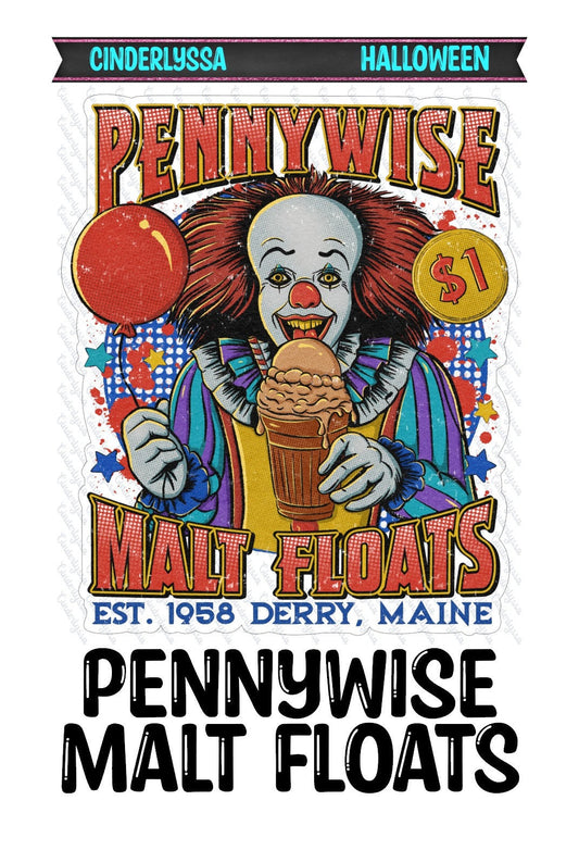 Pennywise Malt Floats: Movie Inspired Silicone Mold, Aroma Bead Molds, Car Freshener Mold, Premium Cardstock Images