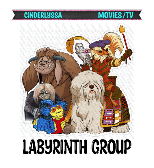 Labyrinth Group: Movie Inspired Silicone Mold, Aroma Bead Molds, Car Freshener Mold, Car Freshies, Premium Cardstock Images