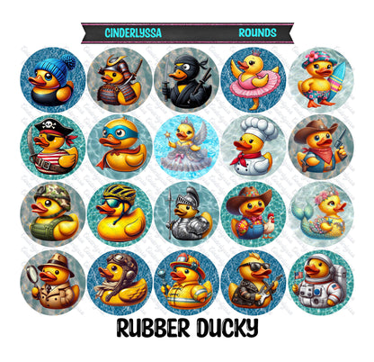 3.75 inch Round: Rubber Ducky for Silicone Mold, for Aroma Bead Molds, Car Freshener, Premium Cardstock Images