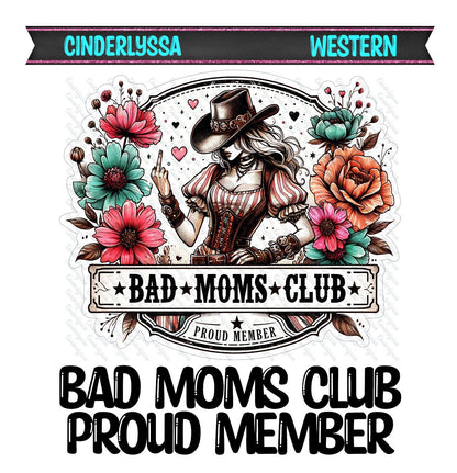 Bad Moms Club Proud Member Silicone Mold, Aroma Bead Molds, Car Freshener Mold, Car Freshies, Premium Cardstock Images