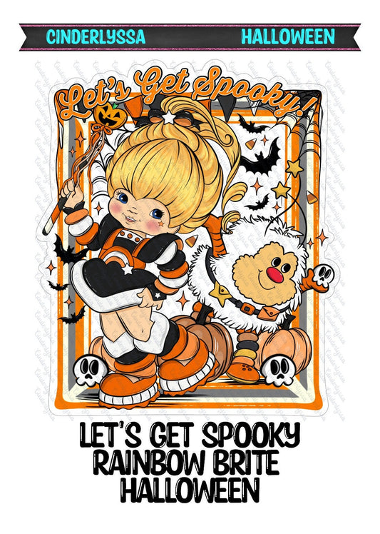 Let's Get Spooky Rainbow Brite Halloween Silicone Mold, Aroma Bead Molds, Car Freshener Mold, Car Freshies, Premium Cardstock Images