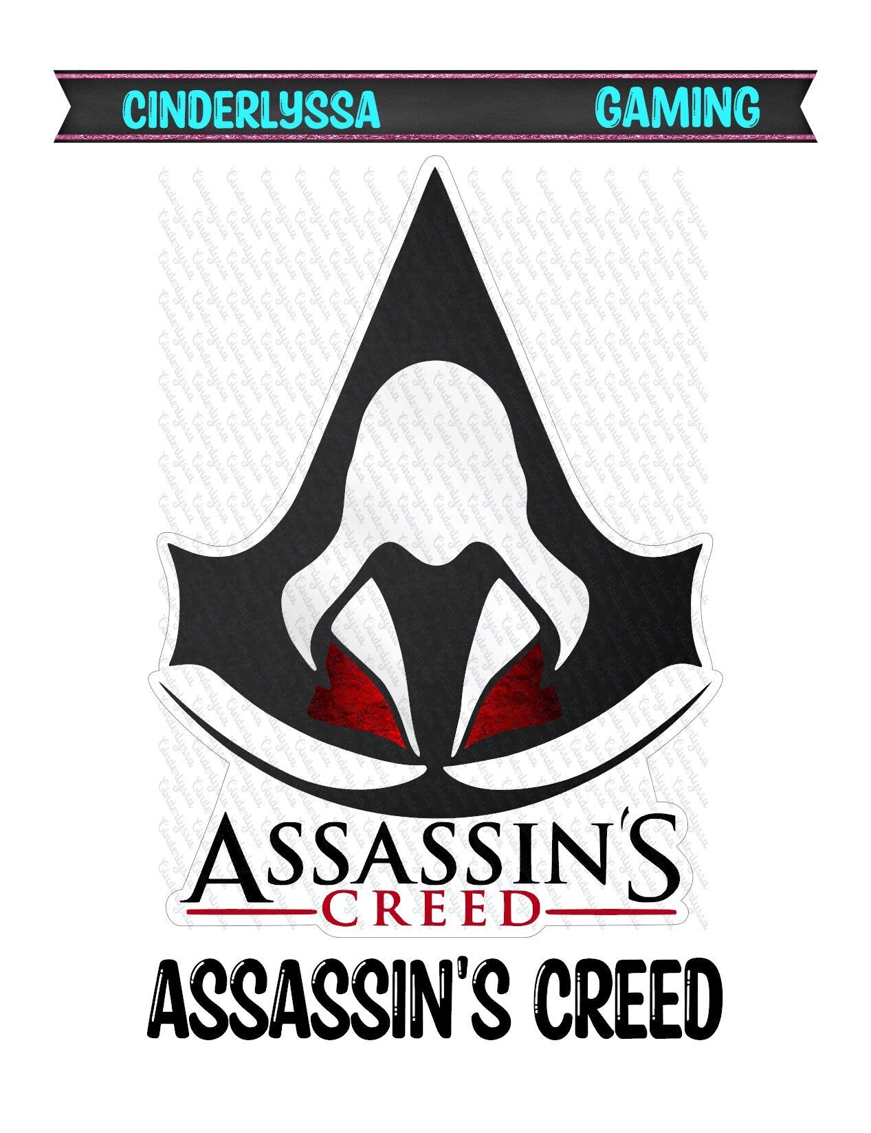 Assassin's Creed Silicone Mold, Aroma Bead Molds, Car Freshener Mold, Premium Cardstock Images