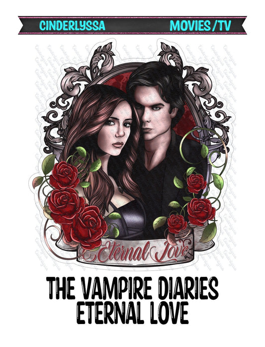 The Vampire Diaries Eternal Love: TV Show Inspired Silicone Mold, Aroma Bead Molds, Car Freshener Mold, Premium Cardstock Images