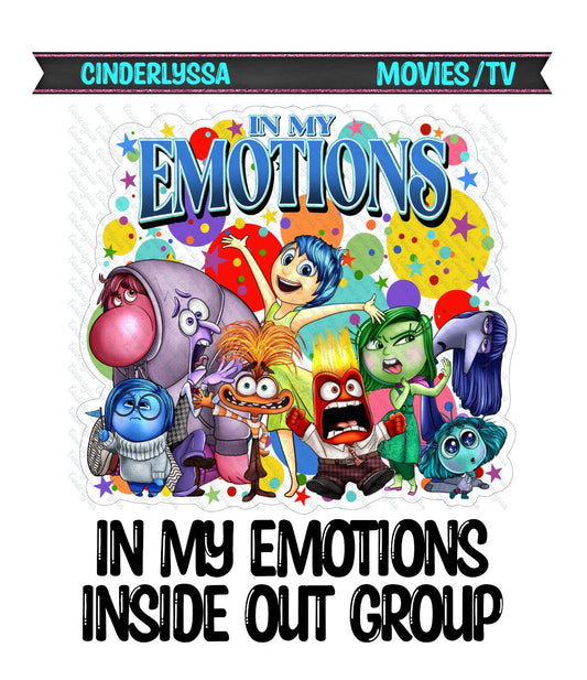 In My Emotions: Inside Out Group - Disney/Pixar Movie Inspired Silicone Mold, Aroma Bead Molds, Car Freshener Mold, Premium Cardstock Images