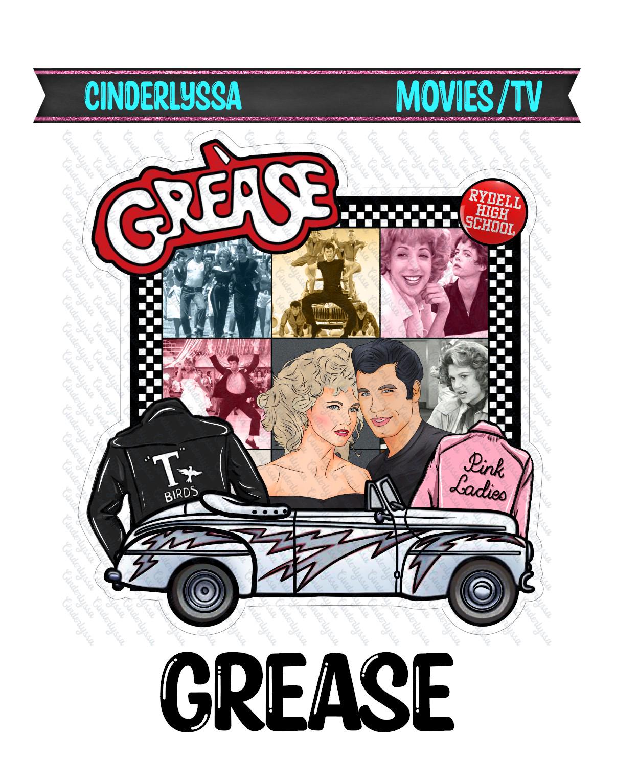 Grease Movie Inspired Silicone Mold, Aroma Bead Molds, Car Freshener Mold, Car Freshies, Premium Cardstock Images