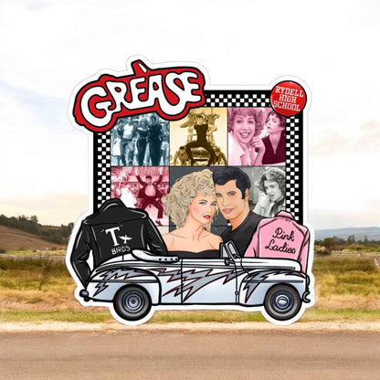 Grease Movie Inspired Silicone Mold, Aroma Bead Molds, Car Freshener Mold, Car Freshies, Premium Cardstock Images
