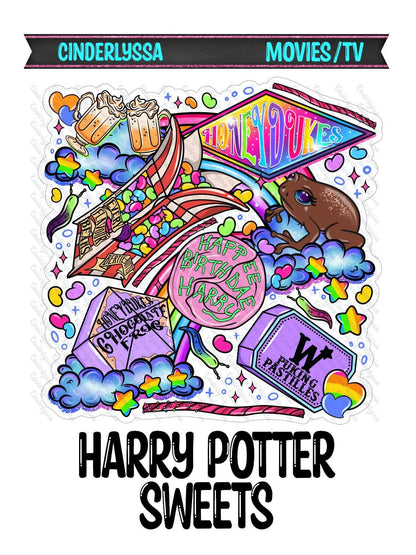 Harry Potter Sweets: HoneyDukes Candy Movie Inspired Silicone Mold, Aroma Bead Molds, Car Freshener Mold, Freshies, Premium Cardstock Images