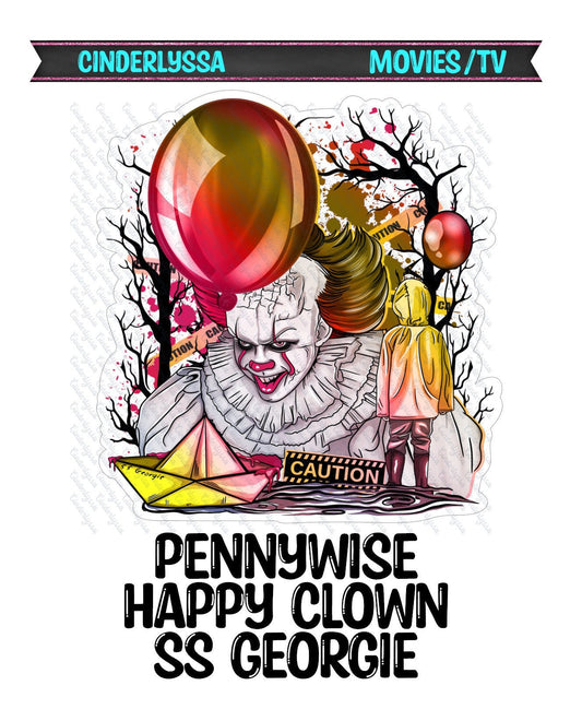 Pennywise Happy Clown SS Georgie - Movie Inspired Silicone Mold, Aroma Bead Molds, Car Freshener Mold, Premium Cardstock Images