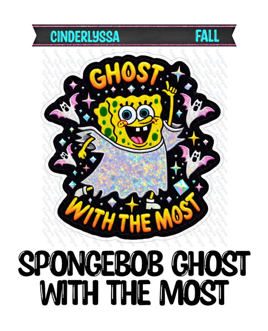 SpongeBob: Ghost With The Most Silicone Mold, Aroma Bead Molds, Car Freshener Mold, Car Freshies, Premium Cardstock Images